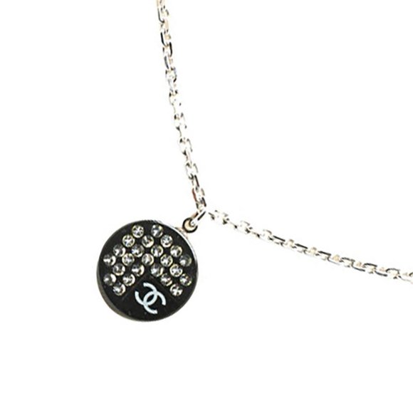CHANEL Black Logo Necklace - Picture 1 of 4